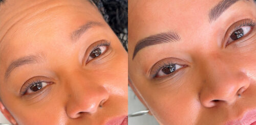 3 days Nano combo brow and ombré shading